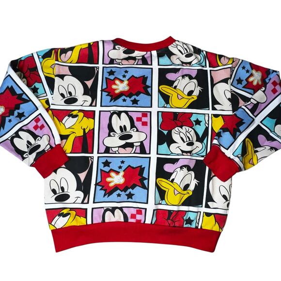 Disney Mickey & Co Mickey Mouse and Friends comic Sweatshirt Crewneck Sz. Med - Picture 2 of 5